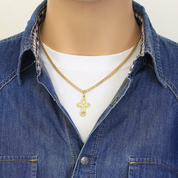 Kreuz Anhänger -orthodox- aus Gold