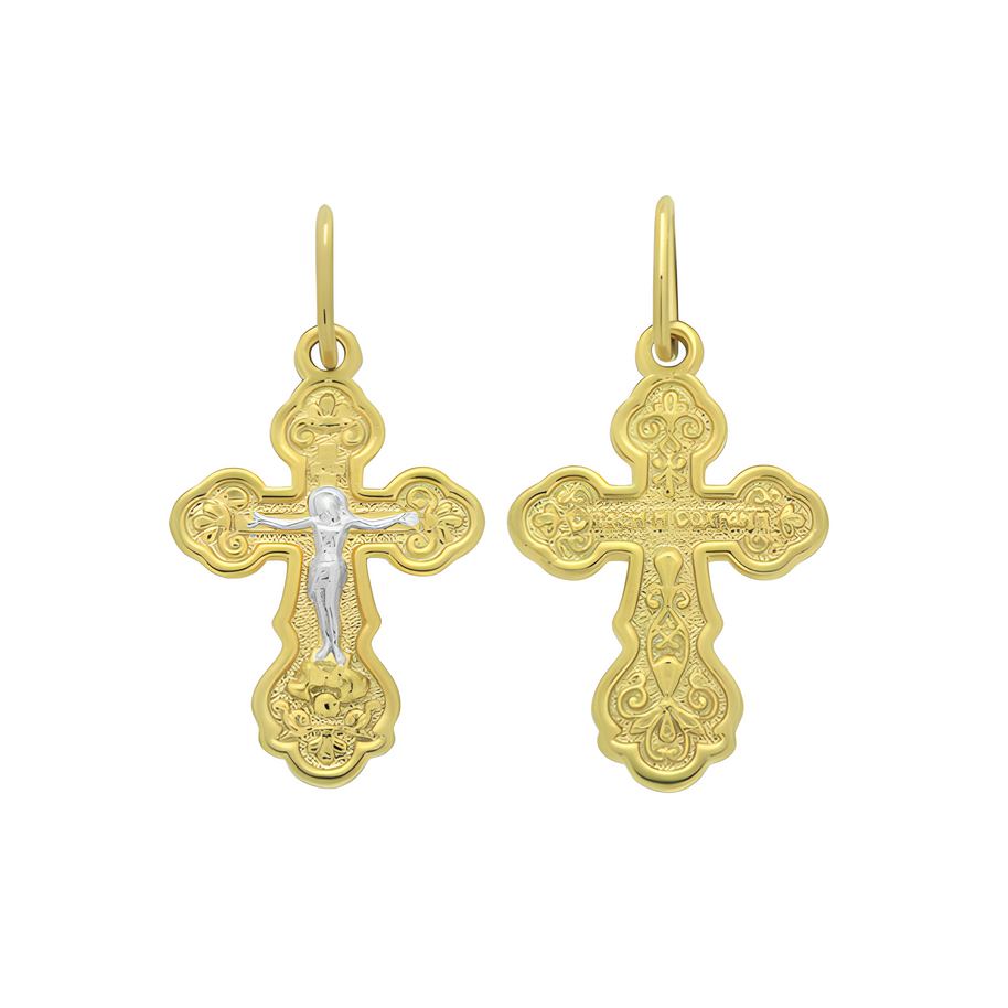 Kreuz Anhänger -orthodox- aus Gold