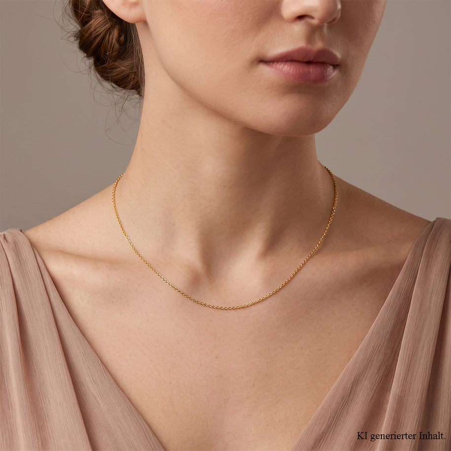 Halskette Ankerkette Rotgold 585