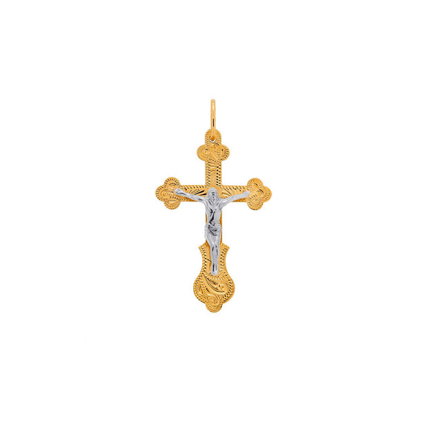 Kreuz Anhänger -orthodox- aus Rotgold