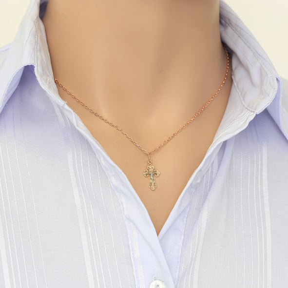 Orthodoxes Goldkreuz nach Maß