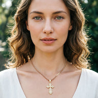 Orthodox Gold Cross Pendant