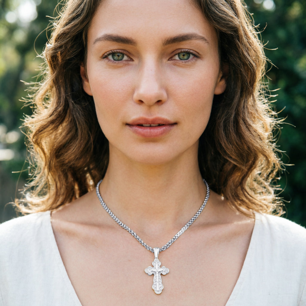 Orthodox Gold Cross Pendant