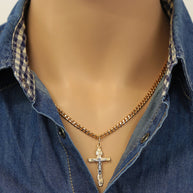 Kreuz Anhänger -orthodox- aus Gold