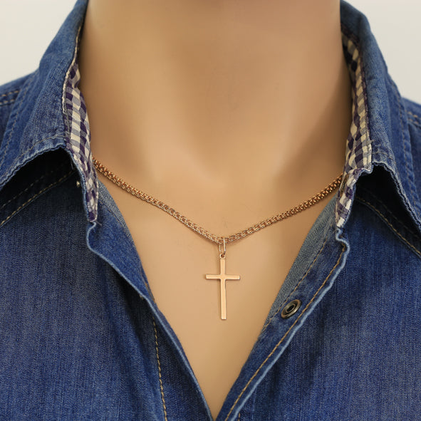 Anhänger Kreuz Rotgold