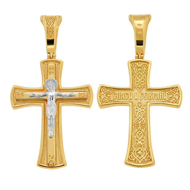 Orthodox Kreuz aus Gold