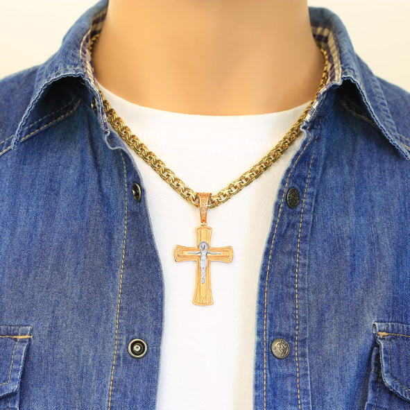 Orthodox Kreuz aus Gold
