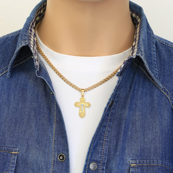 Kreuz Anhänger -orthodox- aus Gold