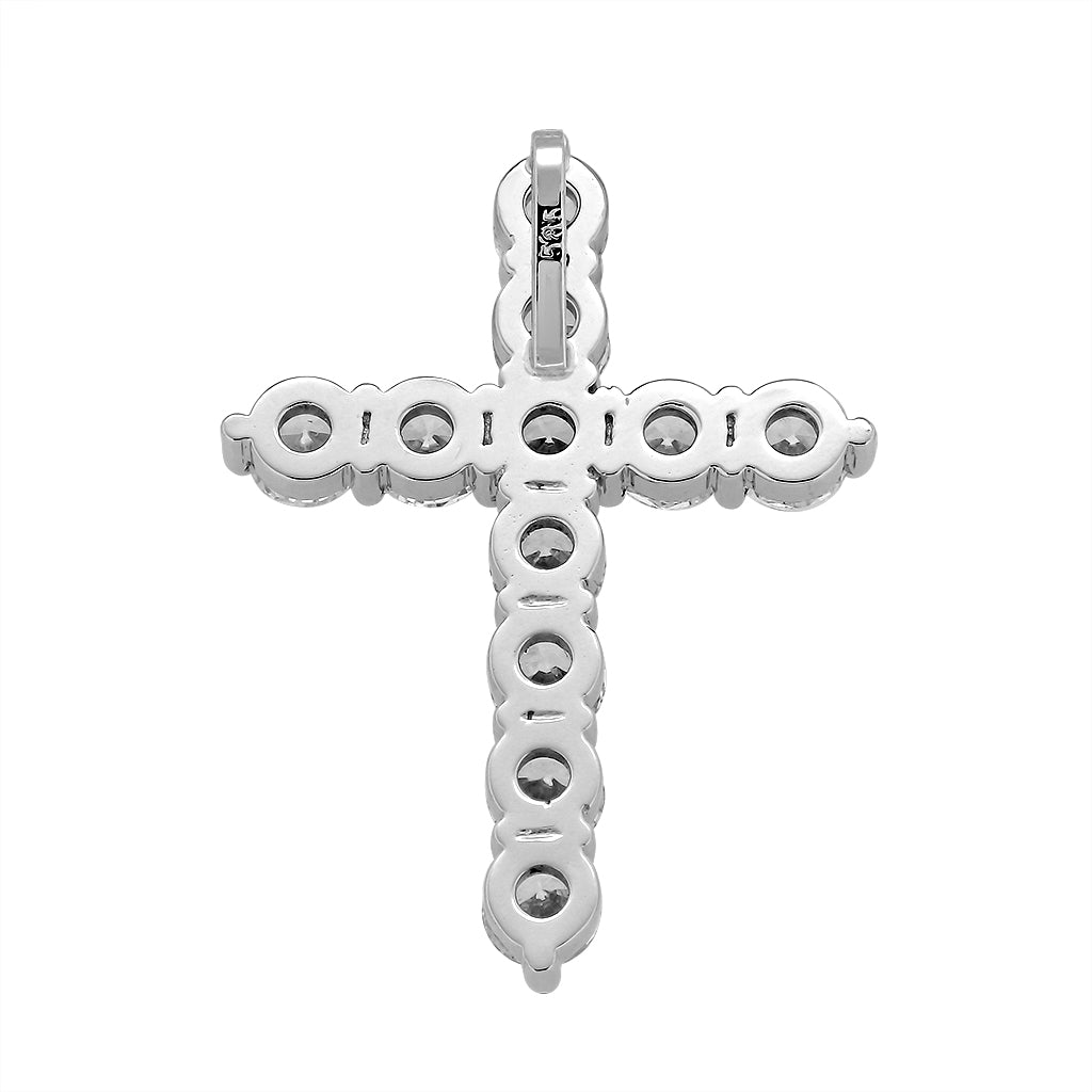 Custom Gold Cross with Precious Stones