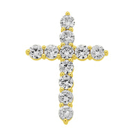 Custom Gold Cross with Precious Stones