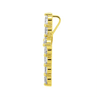 Custom Gold Cross with Precious Stones