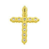 Custom Gold Cross with Precious Stones