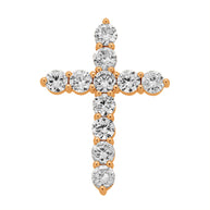 Custom Gold Cross with Precious Stones