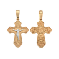 Orthodox cross with the Crucifixion of Christ