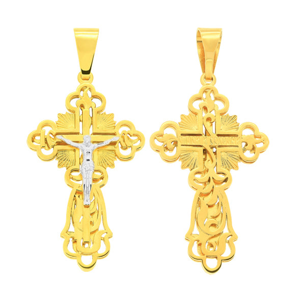 Orthodox Gold Cross Pendant