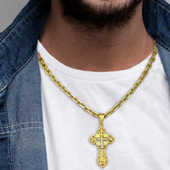 Orthodox Gold Cross Pendant