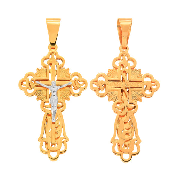 Orthodox Gold Cross Pendant
