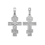Orthodox cross with the Crucifixion of Christ
