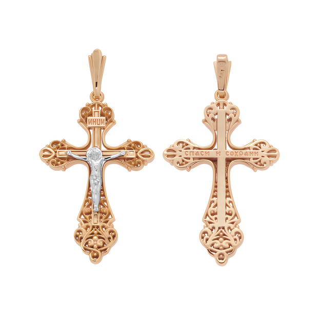Kreuz -orthodox- aus Rotold 585