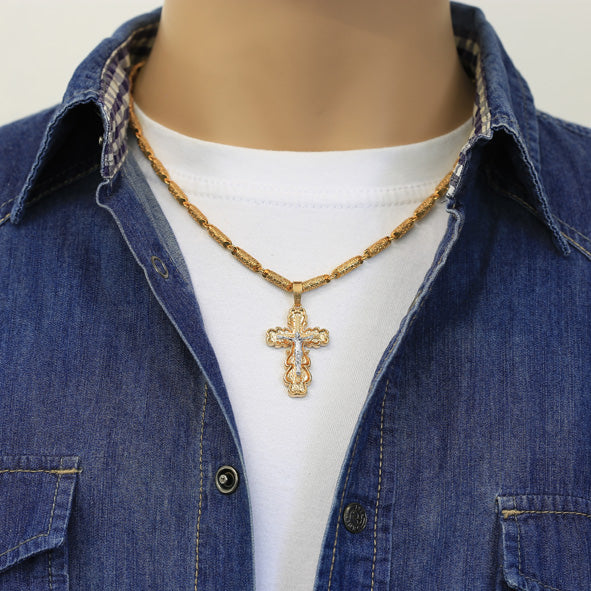 Kreuz Anhänger -orthodox- aus Gold