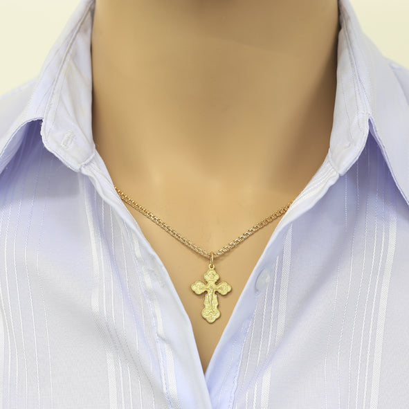 Orthodox Kreuz aus Gold
