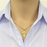 Orthodox Kreuz aus Gold