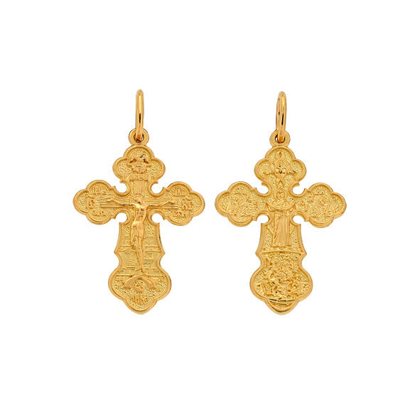 Orthodox Kreuz aus Gold