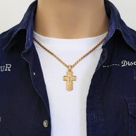 Orthodox Kreuz aus Gold