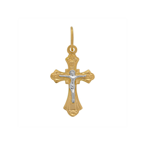 Kreuz Anhänger -orthodox- aus Rotgold