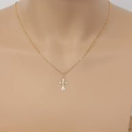 Kreuz Anhänger -orthodox- aus Rotgold
