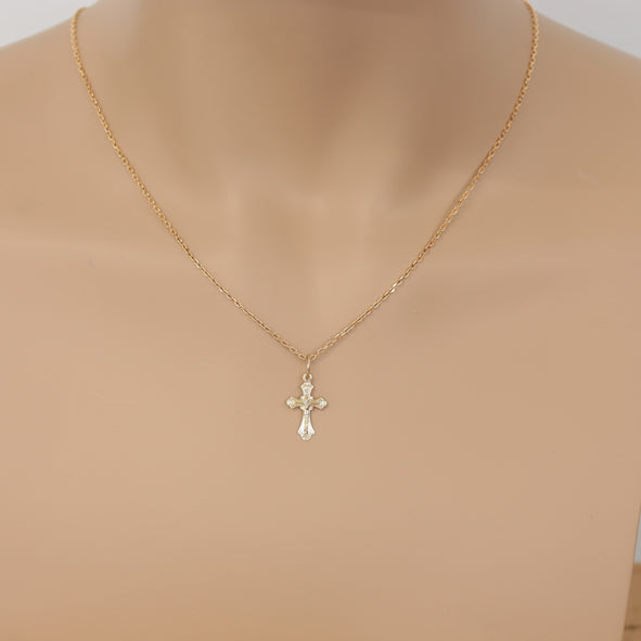 Kreuz Anhänger -orthodox- aus Rotgold