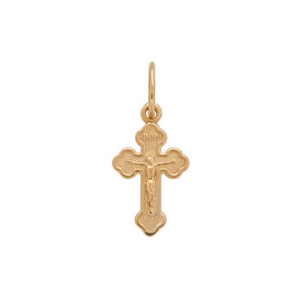 Kreuz Anhänger -orthodox- aus Rotgold
