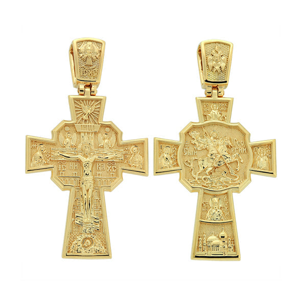 Orthodox Kreuz aus Gold