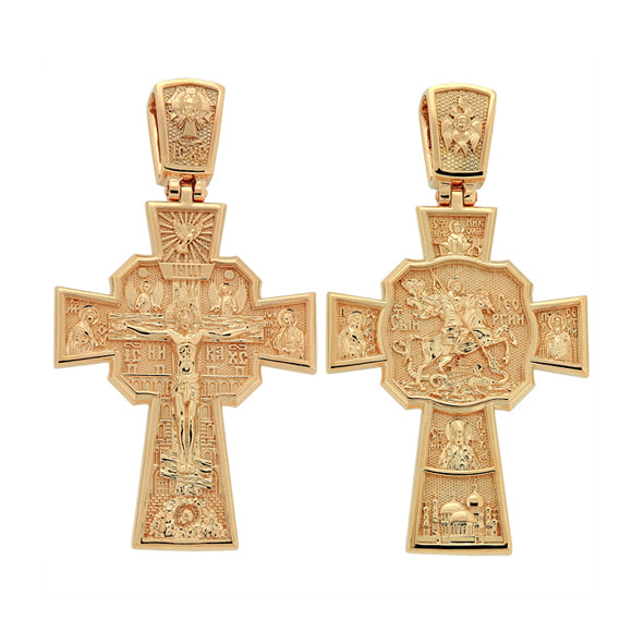 Orthodox Kreuz aus Gold