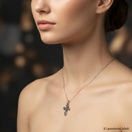Kreuzanhänger orthodox aus Silber 925