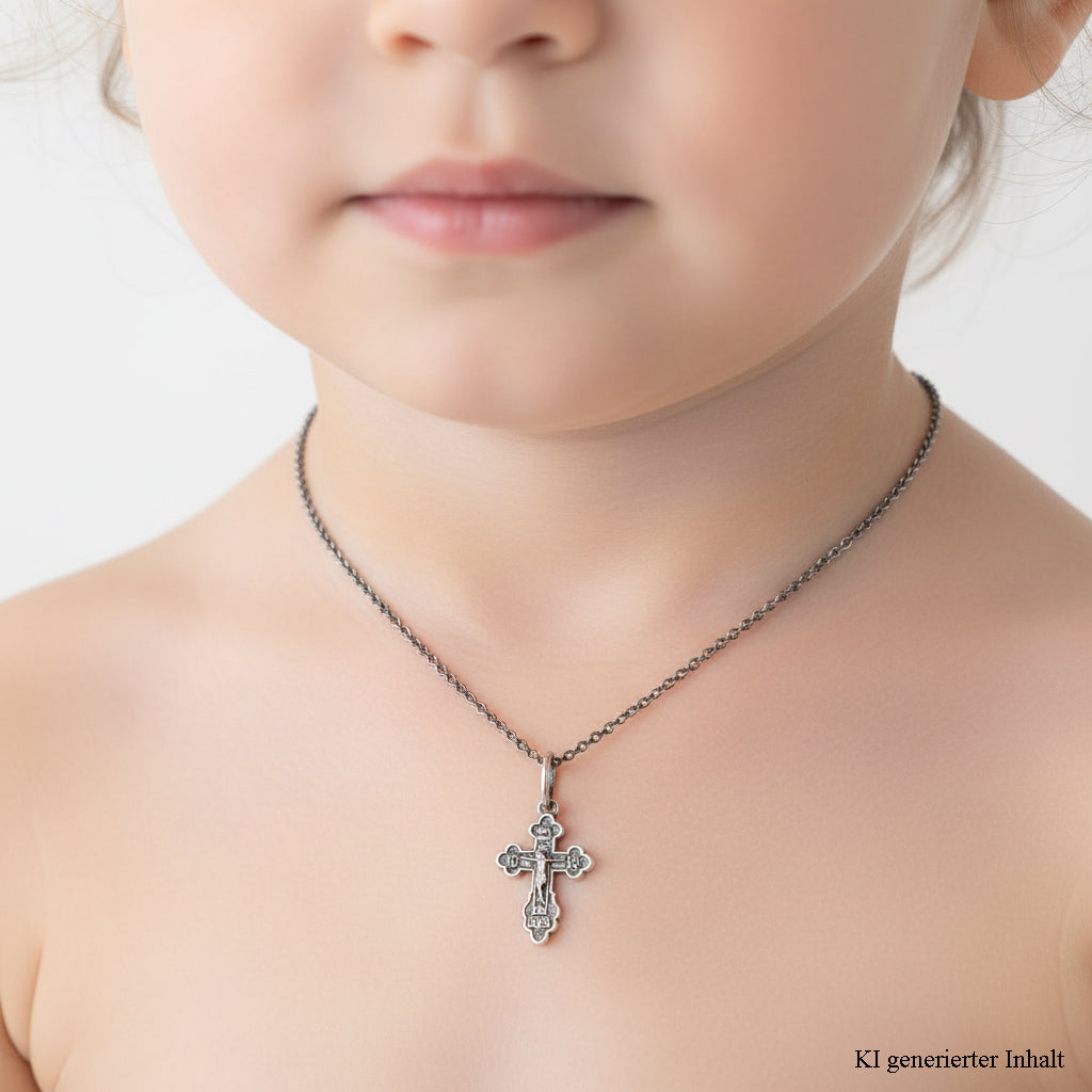 Kreuzanhänger orthodox aus Silber 925