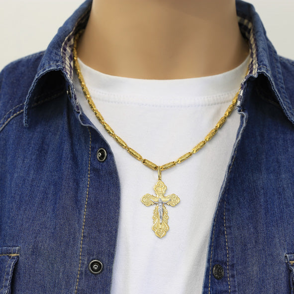 Kreuz Anhänger -orthodox- aus Gold