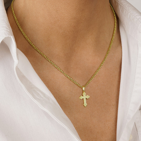 Orthodox Gold Cross Pendant