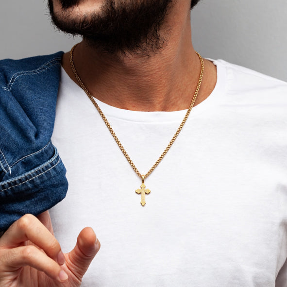 Orthodox Gold Cross Pendant