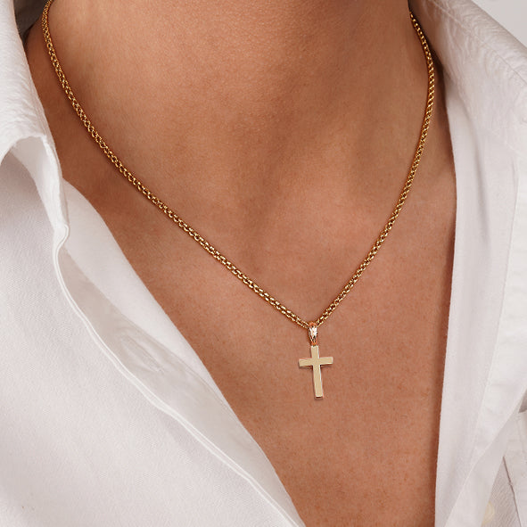 Orthodox Gold Cross Pendant
