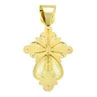 Orthodox cross with the Crucifixion of Christ