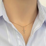 Kreuz -orthodox- aus Rotgold 585