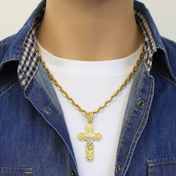 Kreuz Anhänger -orthodox- aus Gold