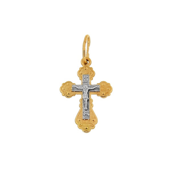 Kreuz Anhänger -orthodox- aus Rotgold