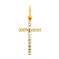 Kreuz Anhänger Gelbgold 333