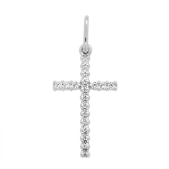 Custom Gold Cross with Precious Stones
