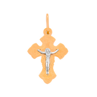 Крест нательный красное золото 585 пробы