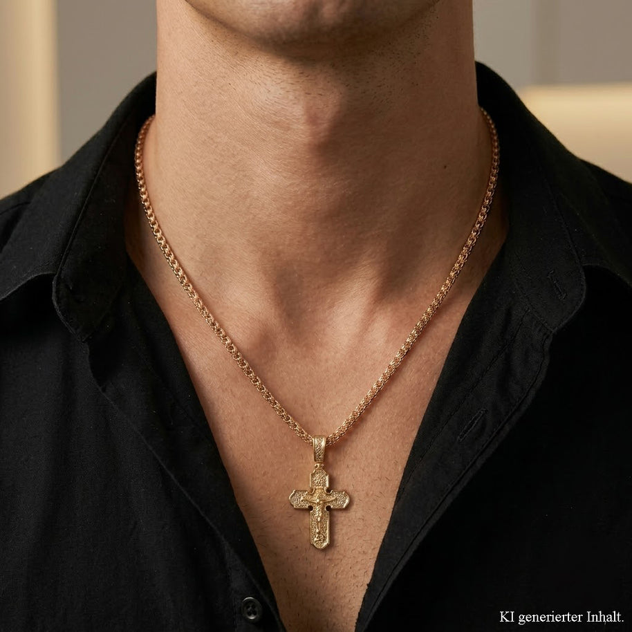 Orthodox Gold Cross Pendant