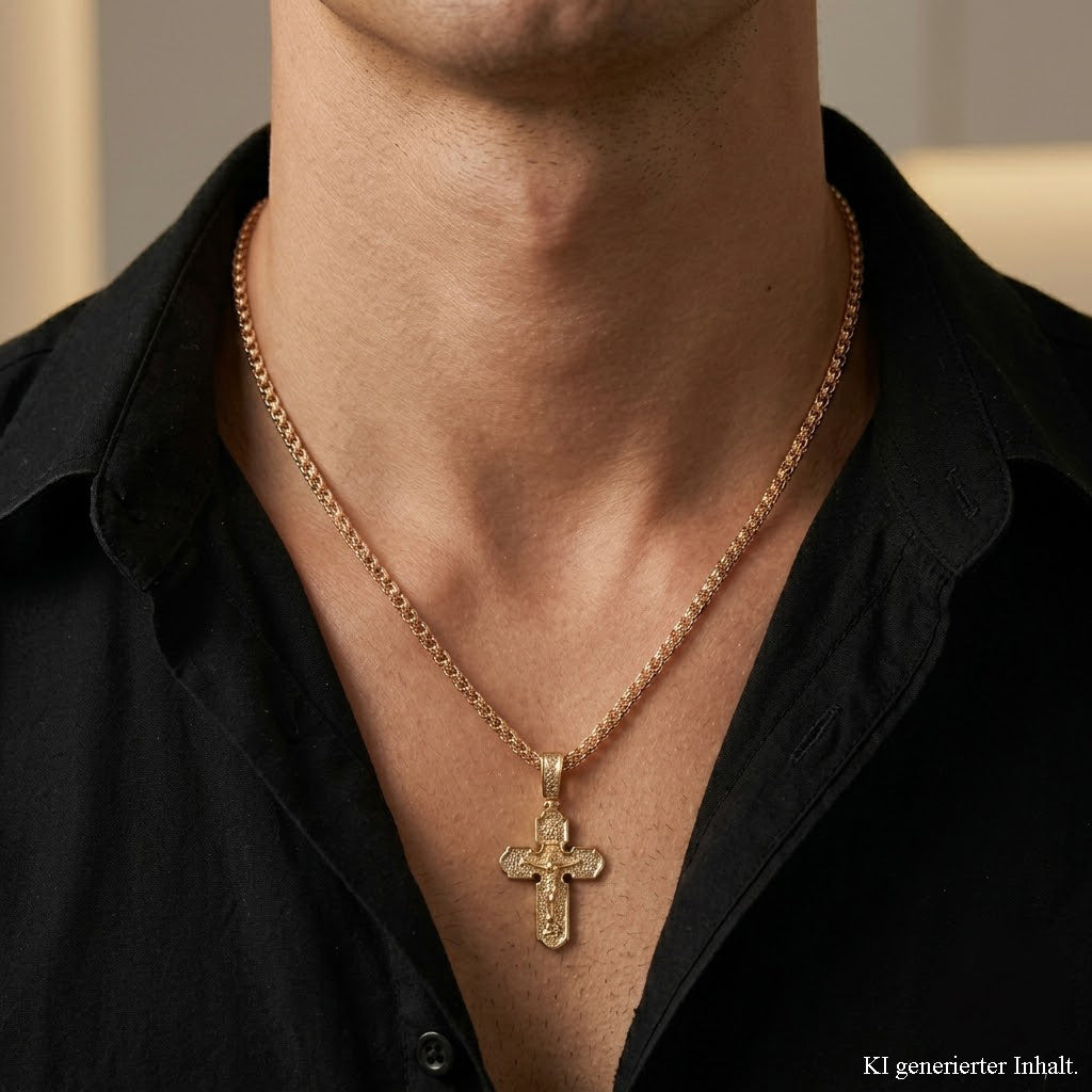 Orthodox Gold Cross Pendant
