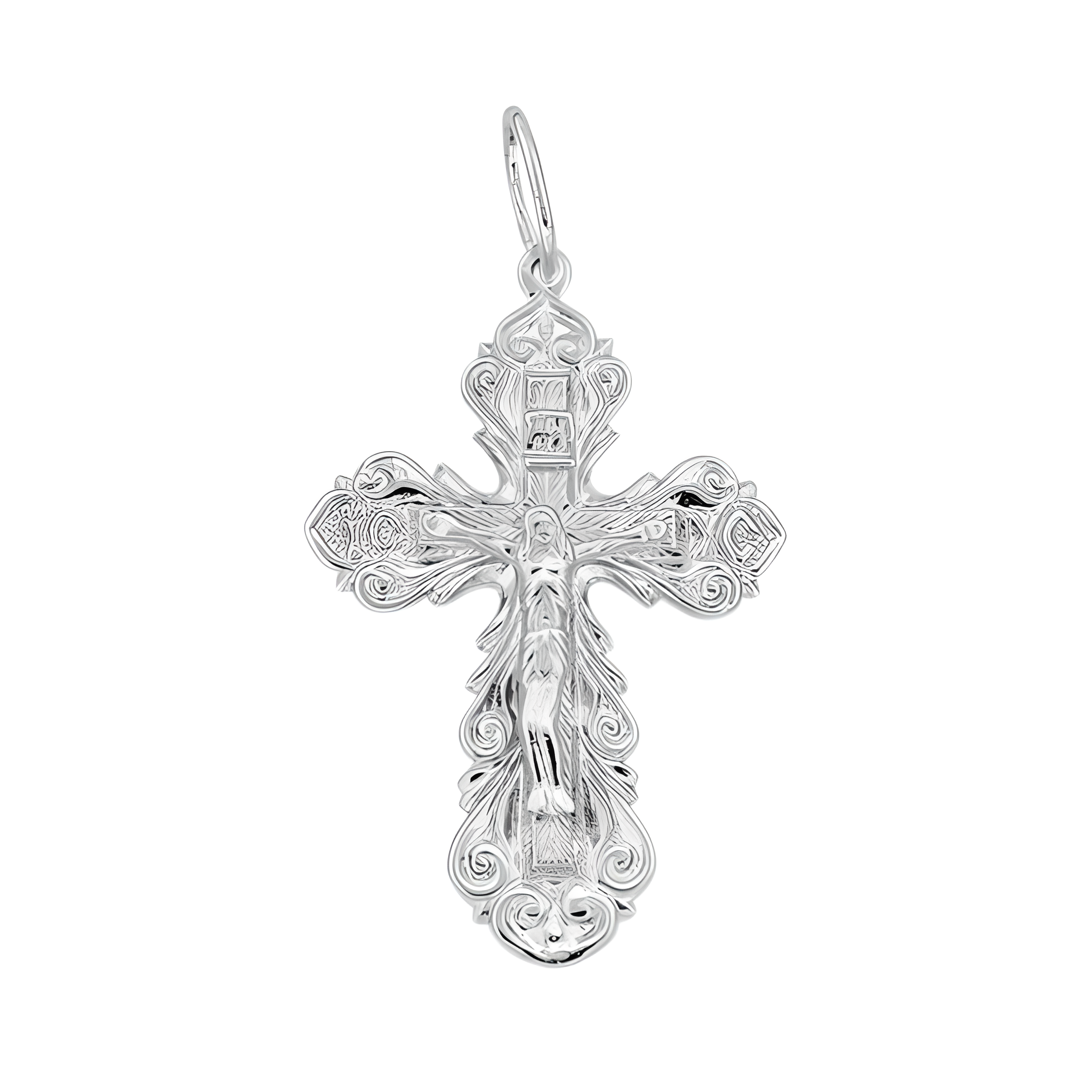 Orthodoxes Kreuz mit der Kreuzigung Christi